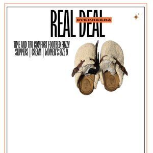 Comfort Footbed Fuzzy Slippers